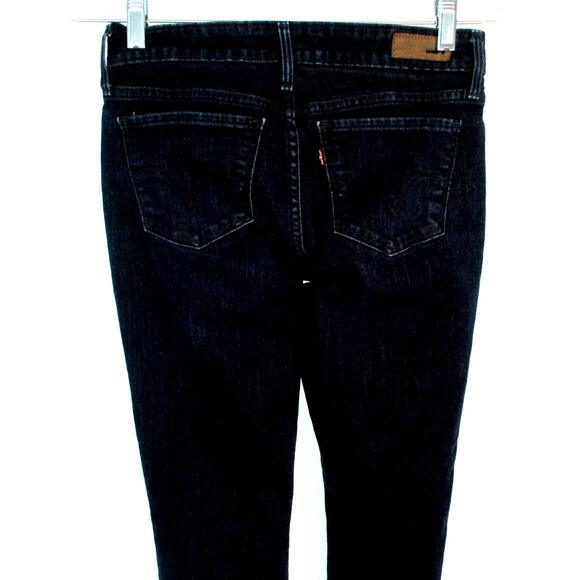 Levi's Women's Mid Rise Straight Leg Dark Wash Legging Blue Jeans Size 4M - Picture 5 of 9